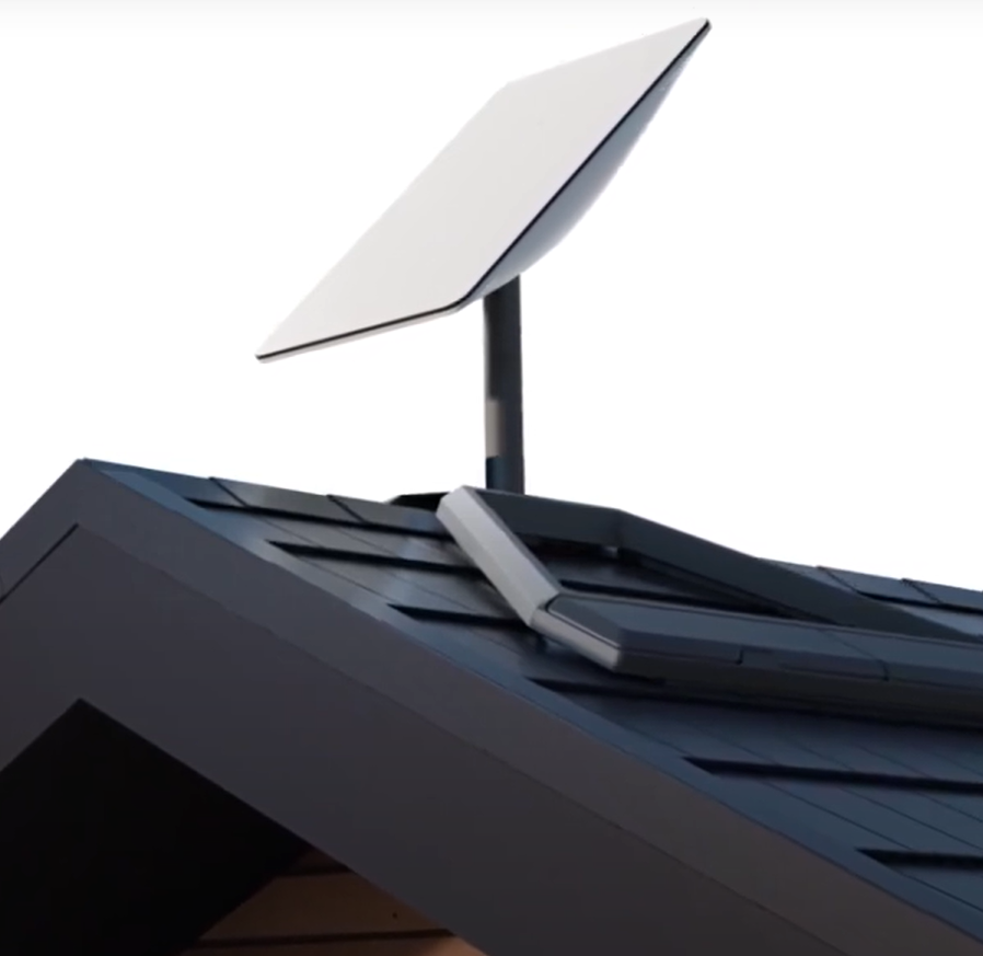 Installateur Starlink en Essonne 1 installation starlink sur toit